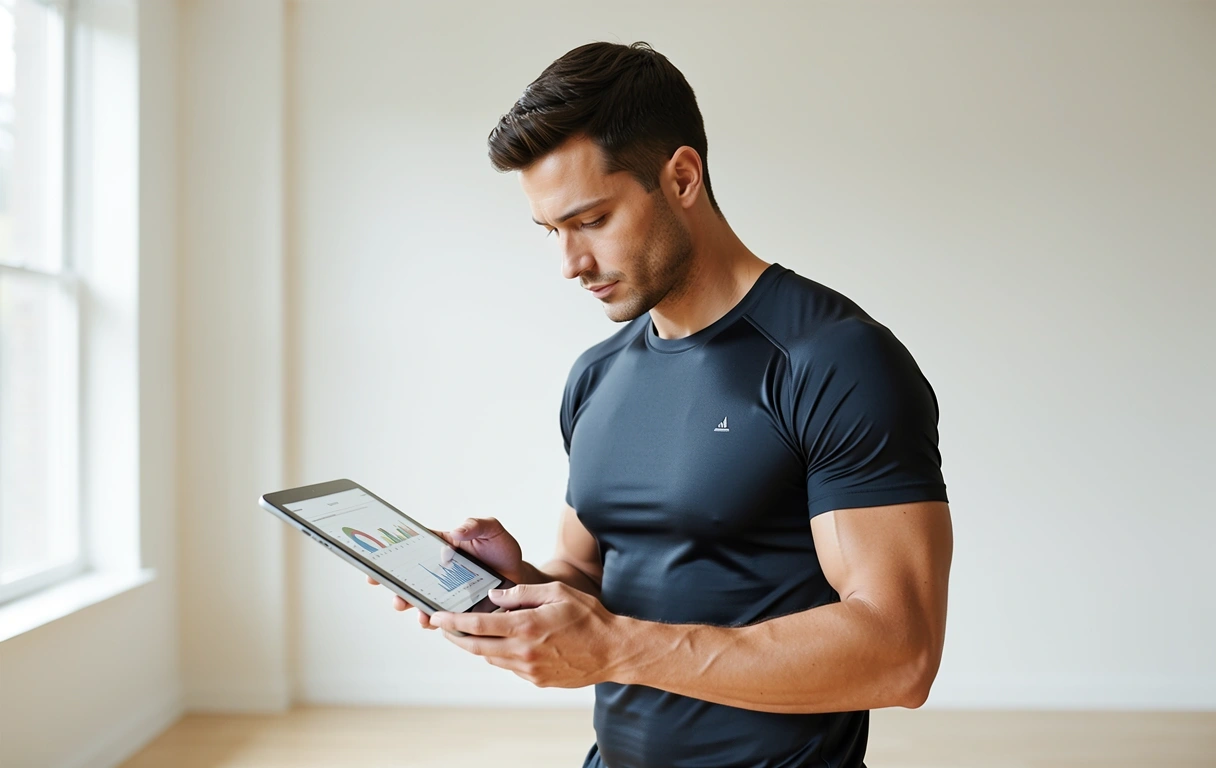 Fitnes trener analizira plan odmora i aktivnosti